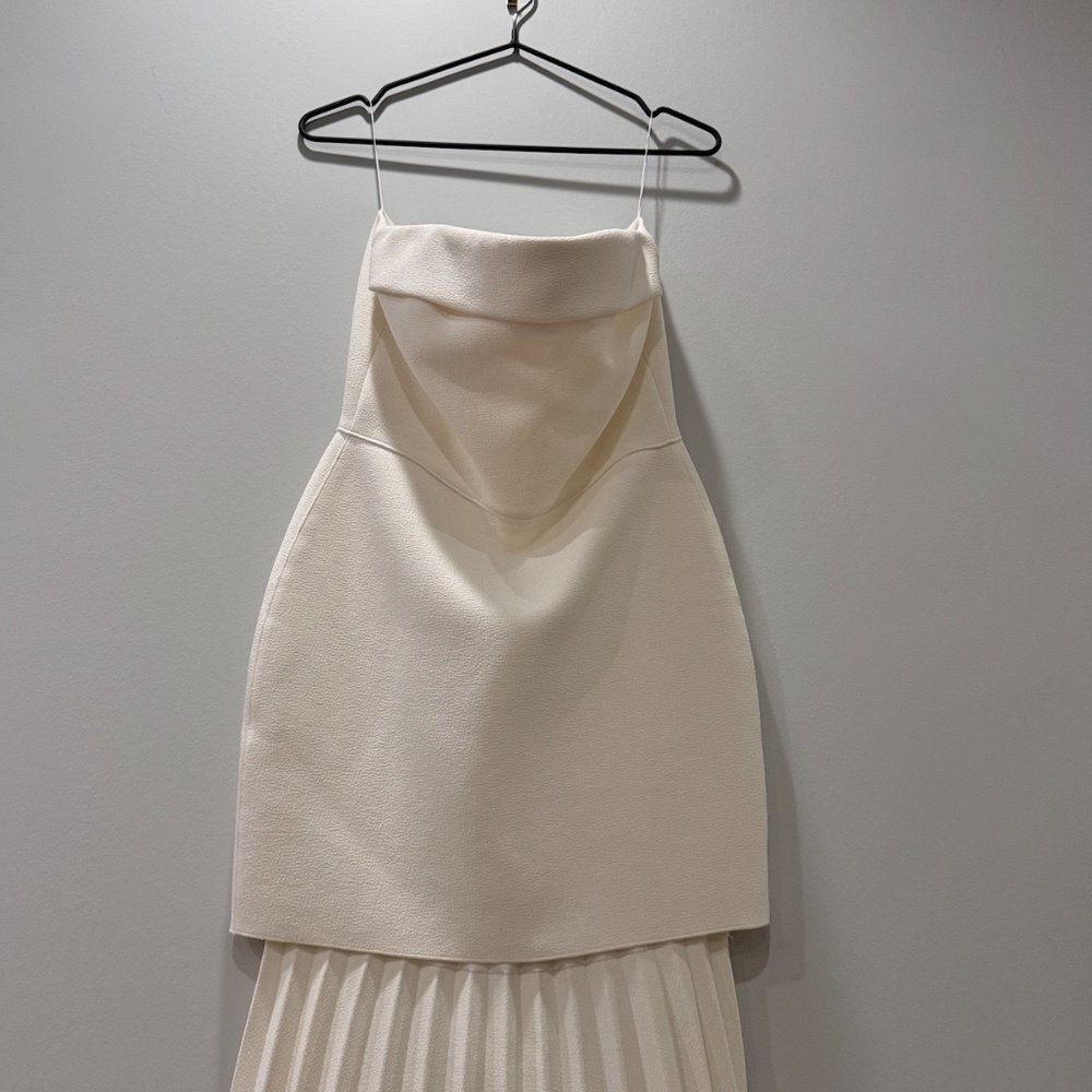 Dion Lee crepe strapless pleated dress size 4 - Picture 11 of 13